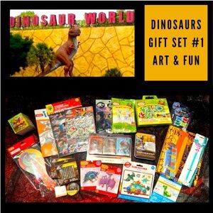 NEW: KID PACK 51 ITEM Dinosaur THEMED GIFT SET